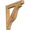 Ekena Millwork Funston Block Rough Sawn Outlooker, Western Red Cedar, 8"W x 48"D x 48"H OUT08X48X48FST05RWR - alternate 1